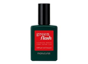 3662263500054 - Manucurist - Nagellack Green Flash – Semi-permanenter Nagellack - green Flash - Poppy Red 15ml