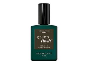 3662263500214 - Manucurist - Green Flash - Led-nagellack - green Flash Khaki 15 Ml