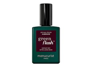 3662263503734 - Manucurist - Nagellack Green Flash – Semi-permanenter Nagellack - aubergine (15ml)