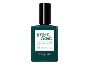 3662263515430 - Manucurist - Nagellack Green Flash – Semi-permanenter Nagellack - green Flash - Milky White 15ml