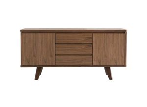 3662275040166 - - Design-Sideboard Nussbaum fifties - Nussbaum