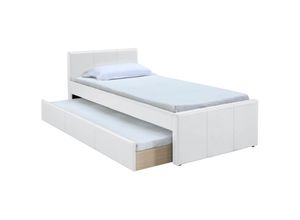 3662275070316 - - Ausziehbett 90 x 195 cm Weiß macco - Weiß