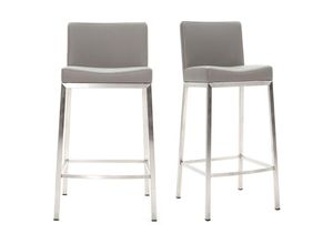 3662275071399 - - Design-Hocker 66 cm Grau 2er-Set epsilon - Grau