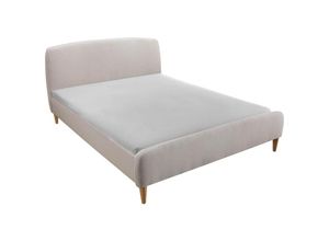 3662275071955 - - Skandinavisches Bett 160 x 200 cm Stoff Beige niels