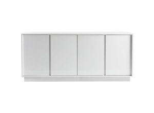 3662275113914 - Design-Sideboard glänzend weiß lackiert L180 cm como - Weiß