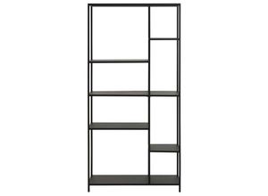 3662275115871 - - Designer-Bücherschrank L795cm schwarzes Metall podium - Schwarz