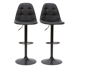 3662275118339 - - Designer-Barhocker höhenverstellbar schwarze (2er-Set) cox - Schwarz