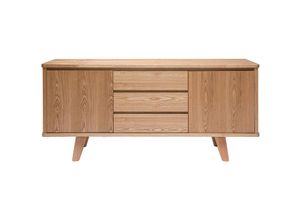 3662275121094 - - Skandinavisches Sideboard aus Esche mit Türen und Schubladen 160 cm fifties - Esche