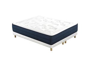 3662275123869 - Bett 180 x 200 cm Boxspring und Memory-Foam-Matratze benji