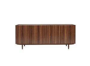 3662275132571 - - Vintage-Sideboard mit vier Türen aus dunklem Holz B180 cm sanaa - Nussbaum