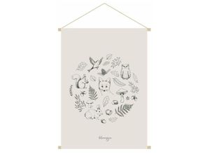 3662275135480 - - Kakemono für Kinder Illustration Herbstwald L40 x B60 cm foret