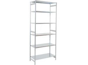 3662548805485 - ARNO SPACE Epsilon Regale 6 Fachböden Verzinkt 1000 x 300 x 2250 mm Grau