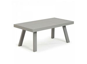 3663095030368 - Oviala - Couchtisch aus Aluminium - 100 x 515 x 40 cm Grau