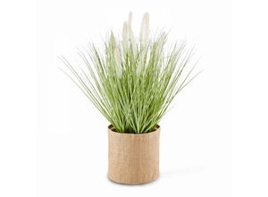 3663095032478 - Oviala - Kunstpflanze Wildgras Penninsetum Höhe 75 cm Oà¯ko Grün - Grün