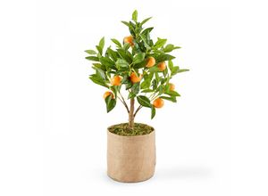 3663095038166 - Oviala - Künstlicher Orangenbaum für den Innenbereich 75 cm Grün - Grün