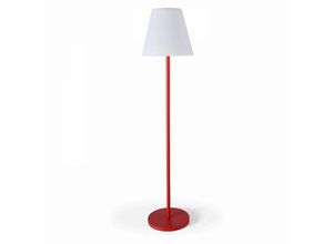 3663095041692 - Oviala - Gerade LED-Stehleuchte Rot - Rot