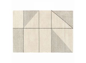 3663095125729 - Oviala - Linearer gemusterter Kurzhaarteppich Beige