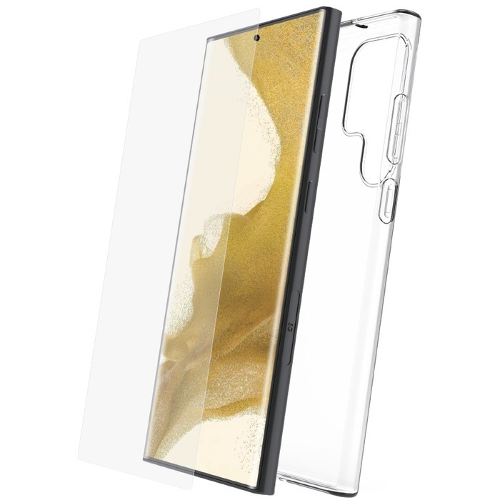3663111171860 - Packung mit weicher Smartphone-Hülle und gehärtetem Glas Starter Samsung Galaxy S23 Ultra 3663111171860 - Packung mit weicher Smartphone-Hülle und gehärtetem Glas Starter Samsung Galaxy S23 Ultra