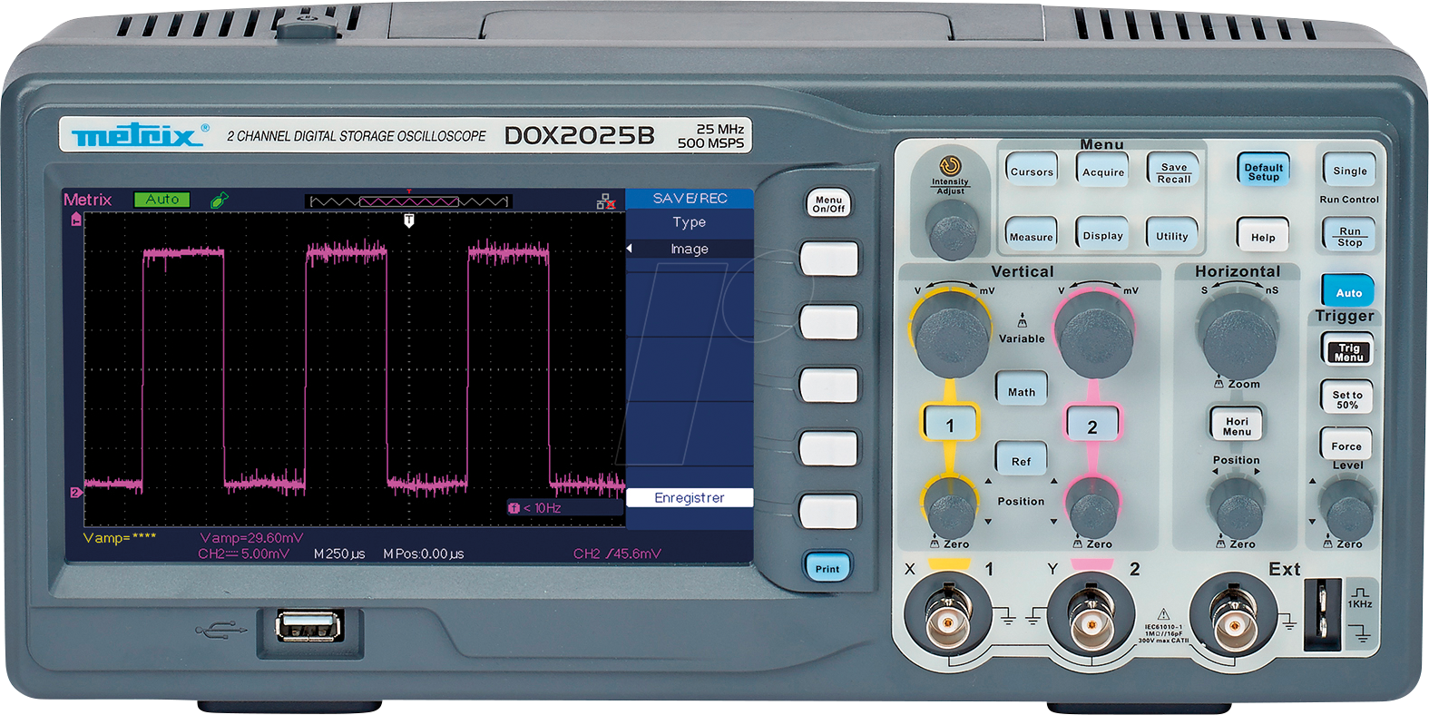 3663653001465 - Metrix DOX2025B Digital-Oszilloskop 20 MHz 2-Kanal 50 GSa s 32 kpts 8 Bit Digital-Speicher (DSO) 1 St