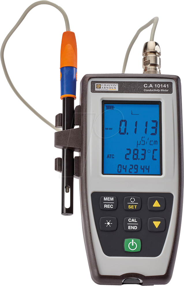 3663653001502 - Chauvin Arnoux CA 10141 Leitfähigkeits-Messgerät Temperatur Leitfähigkeit Salinität Salz