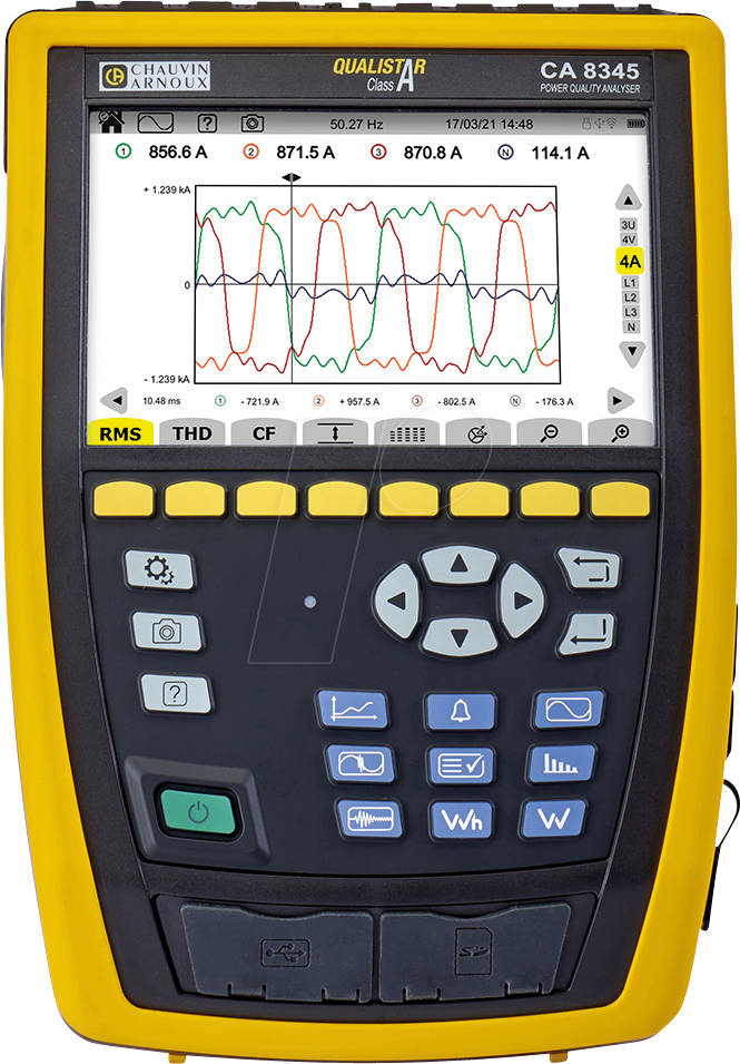 3663653008570 - Chauvin Arnoux CA 8345 Netz-Analysegerät 3phasig mit Loggerfunktion