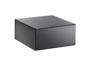 3663777051230 - RAJA Geschenkbox Karton Glanzlackpapier 225 (B) x 105 (T) x 225 (H) mm Schwarz 10 Stück