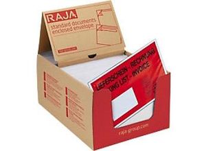 3663777226102 - RAJA Selbstklebend Dokumententaschen DL PE (Polyethylen) Silikonpapier Rot Transparent 23 (B) x 13 (H) cm 1000 Stück 3663777226102 - RAJA Selbstklebend Dokumententaschen DL PE (Polyethylen) Silikonpapier Rot Transparent 23 (B) x 13 (H) cm 1000 Stück