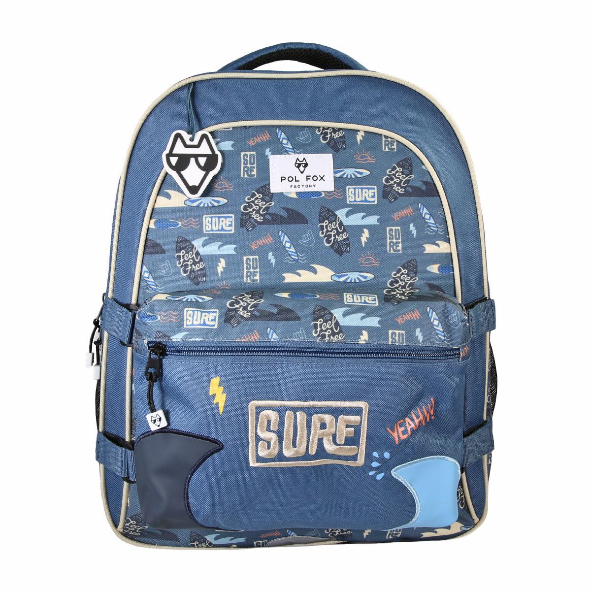 3663842009265 - Kinderrucksack mit 2 Fächern Surf
