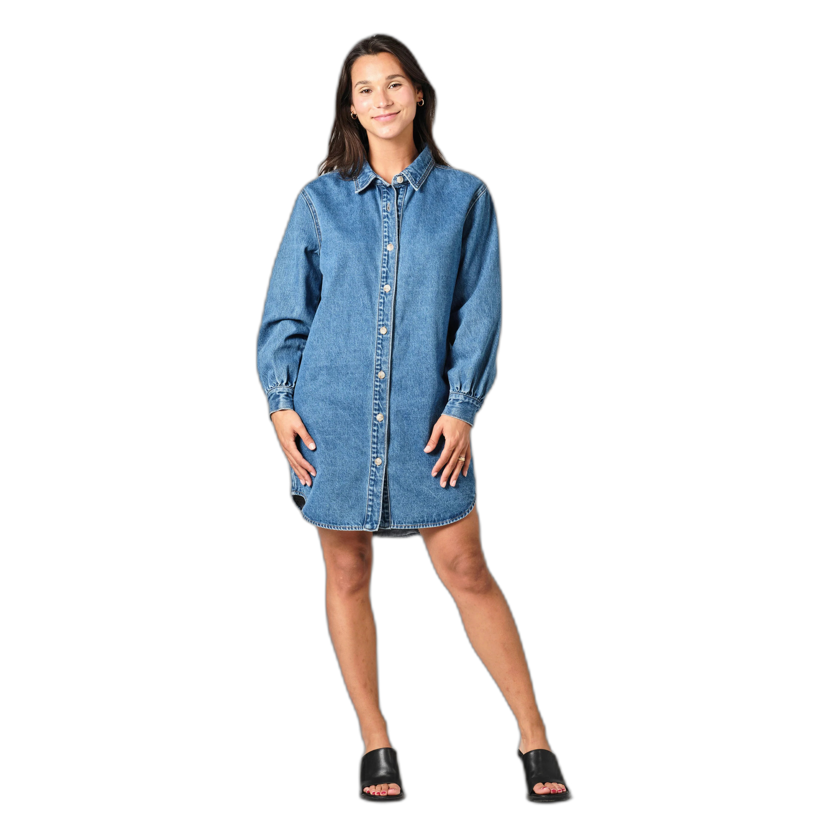 3664185117723 - Denim-Hemdkleid für Damen Salome Long 3664185117723 - Denim-Hemdkleid für Damen Salome Long