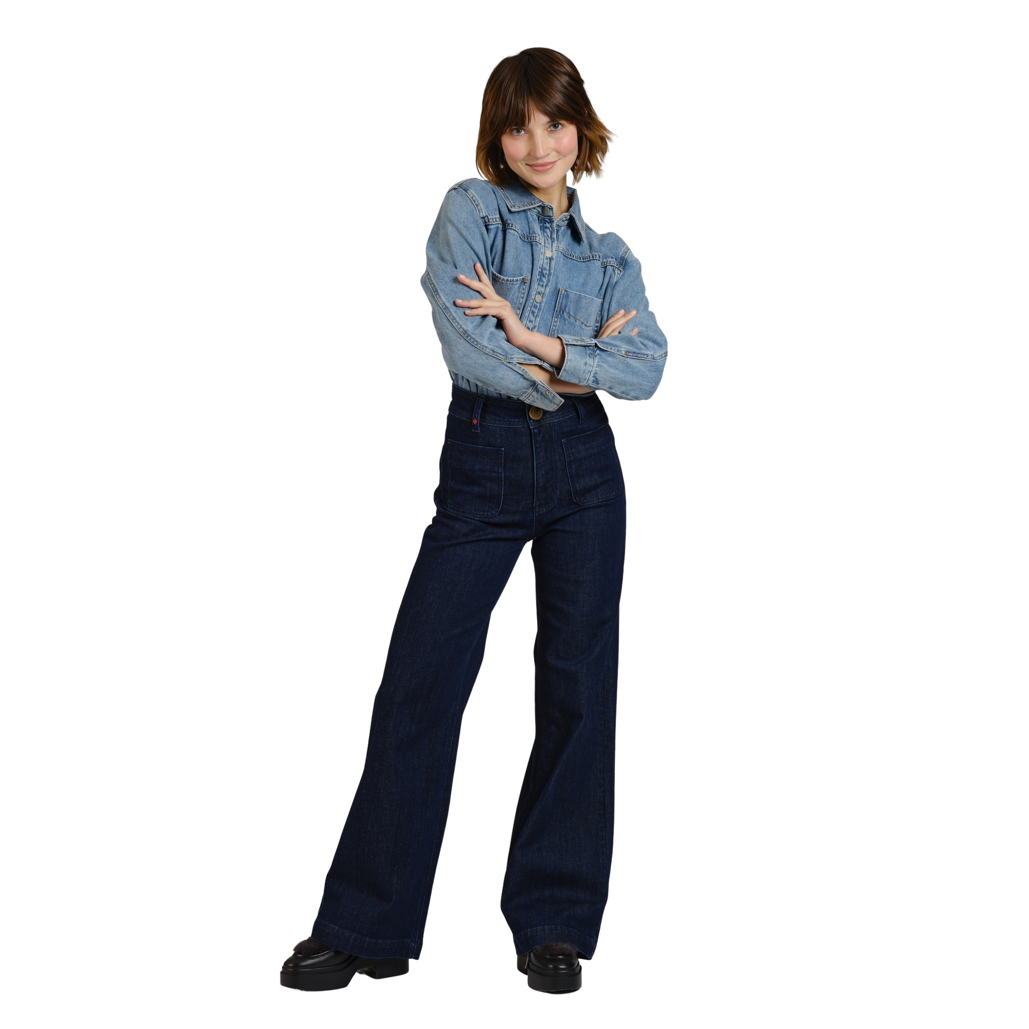 3664185119604 - Weite Jeans Damen Fauve 3664185119604 - Weite Jeans Damen Fauve