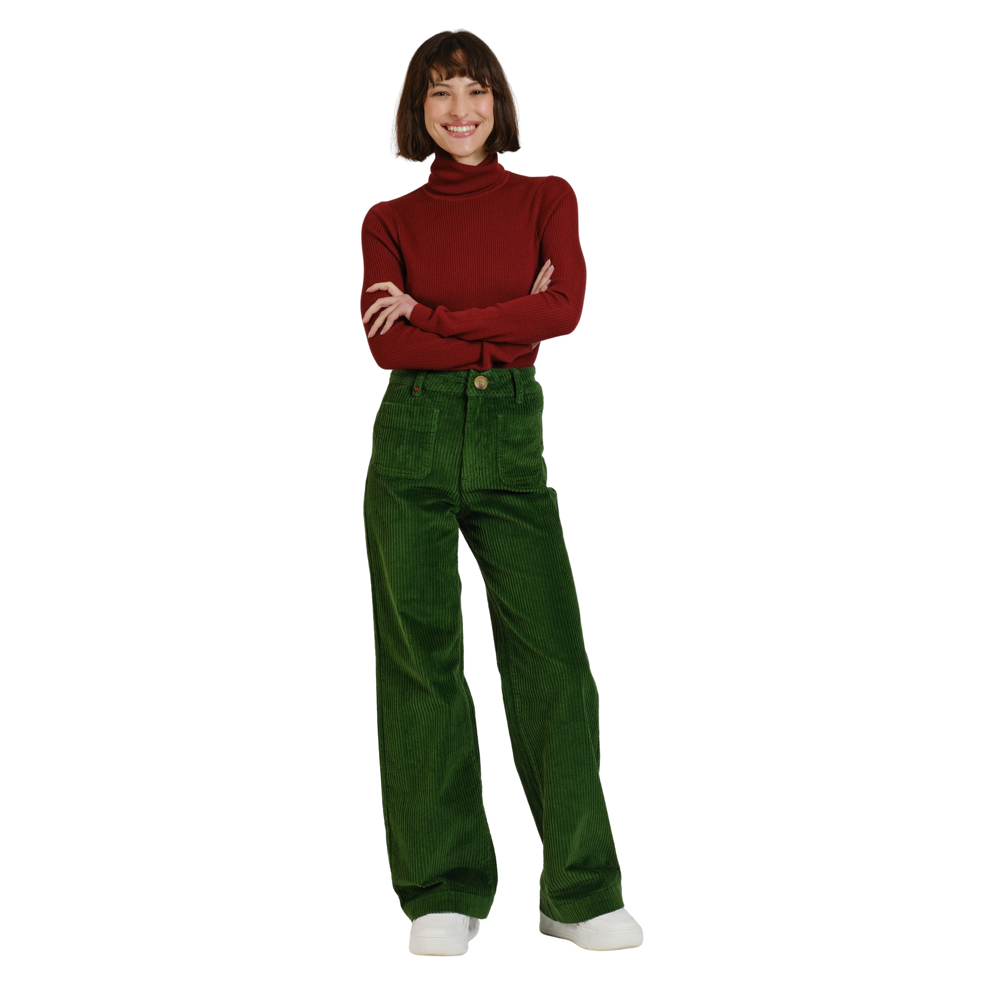 3664185122345 - Weite Jeans Damen Fauve