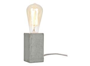 3664369021112 - Bestellnr 011234 - Stehlampe „BETON“ mit grauem Zementguss – 6 x 6 x 11 cm