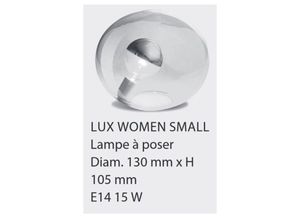 3664369021686 - Concept Verre - Glass Concept luxwomen s - Nachttischlampe aus transparentem Glas E14 15W IP20 - Ø13xH105cm