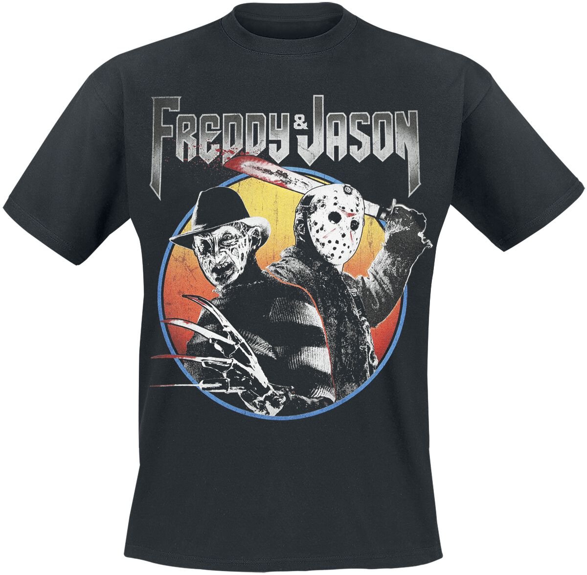 3664794052699 - Freddy vs Jason T-Shirt schwarz in XXL
