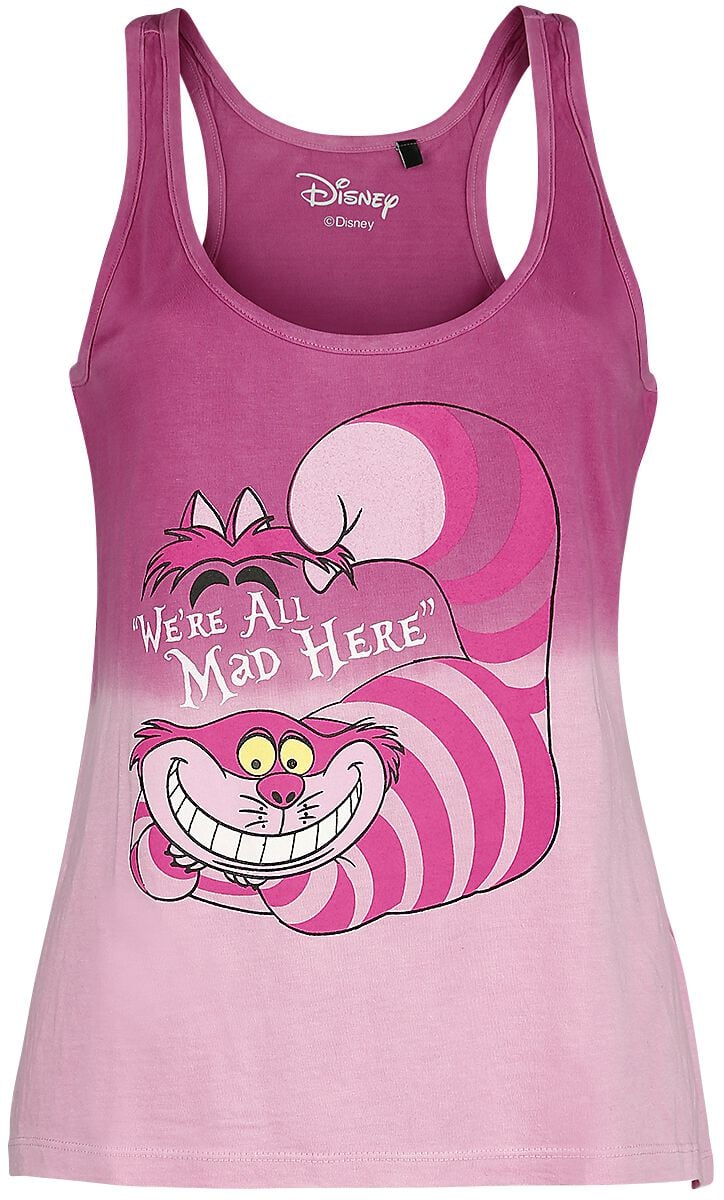 3664794078873 - Grinsekatze - Were All Mad Here Top rosa in XL 3664794078873 - Grinsekatze - Were All Mad Here Top rosa in XL
