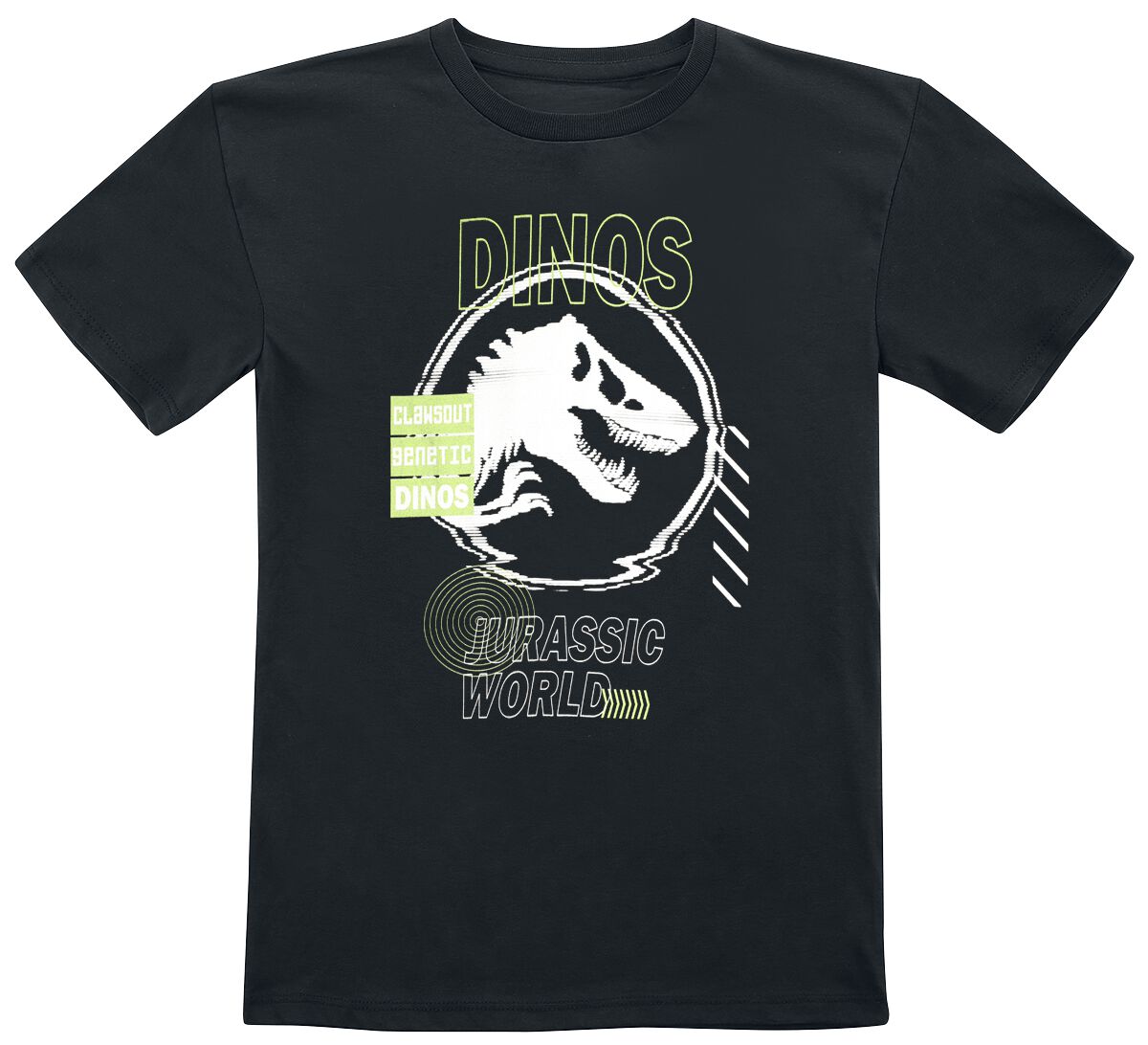 3664794410925 - Kids - Jurassic World - Dinos T-Shirt schwarz in 128