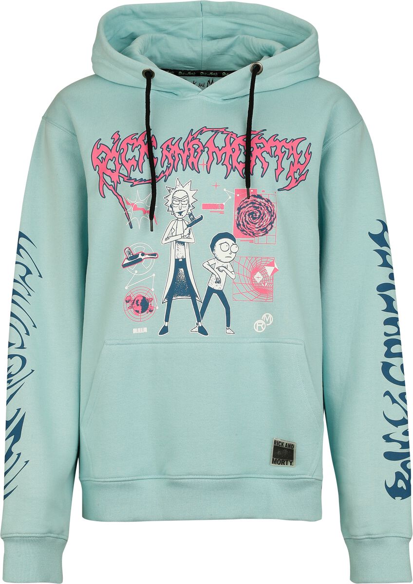 3664794705274 - Rick and Morty Portal Kapuzenpullover mint in L 3664794705274 - Rick and Morty Portal Kapuzenpullover mint in L