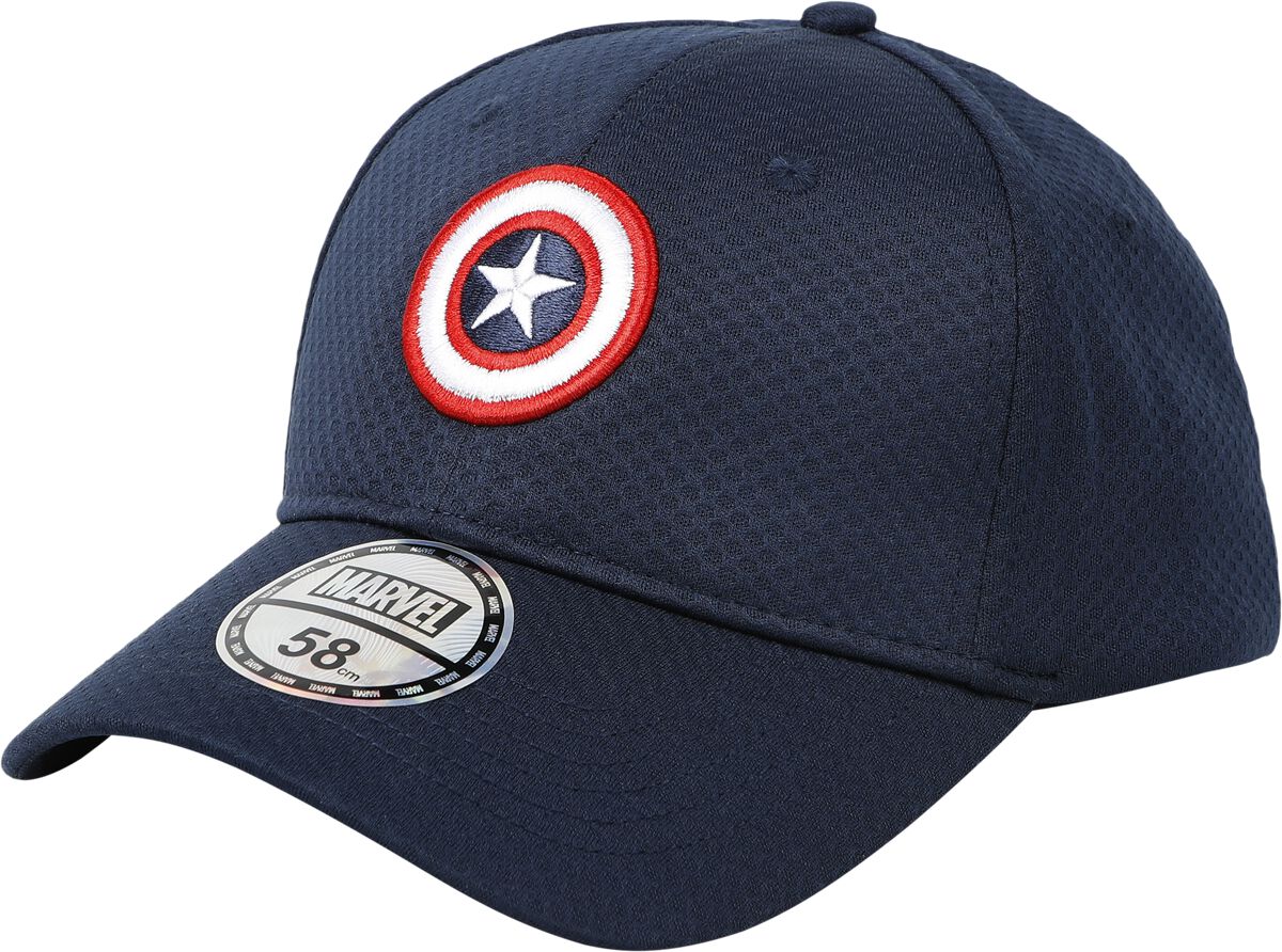 3664794730962 - Captain Amarica Logo Cap dunkelblau 3664794730962 - Captain Amarica Logo Cap dunkelblau