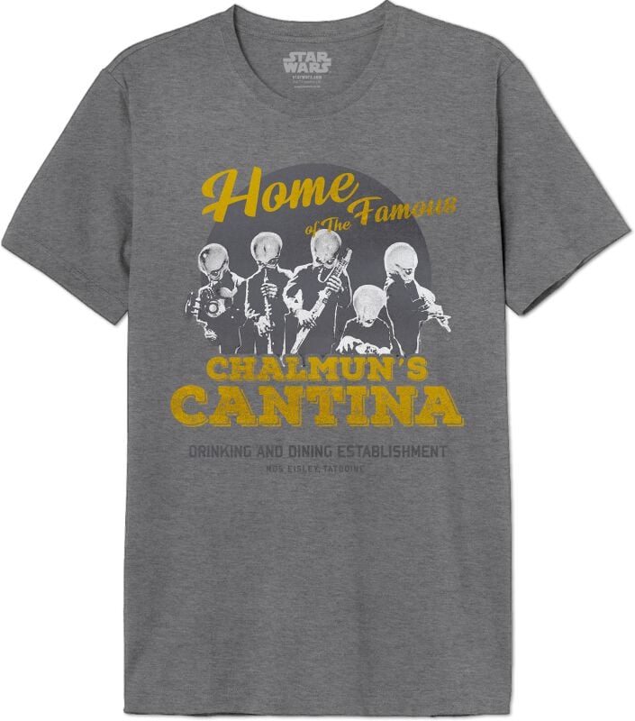 3664794731860 - Chalmun`s Cantina T-Shirt anthrazit meliert in S