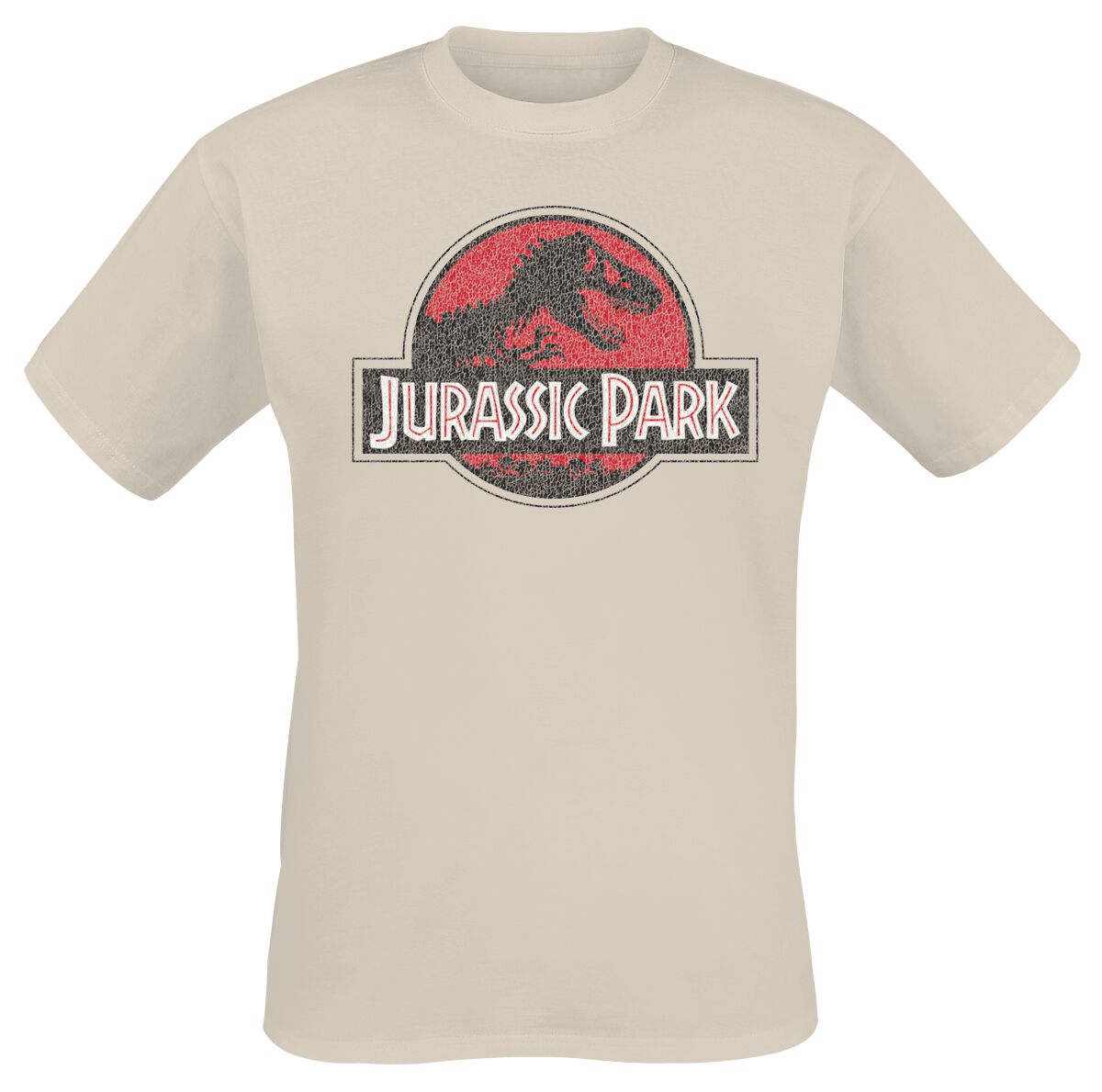 3664794757648 - Grunge Logo Jurassic T-Shirt sand in XXL