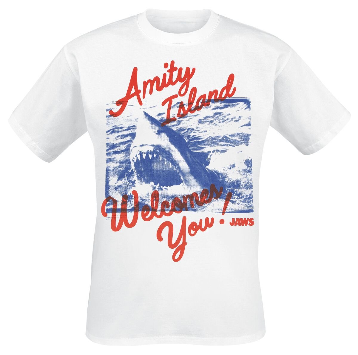 3664794757761 - Amity Island Welcomes You - Oversize T-Shirt weiß in M 3664794757761 - Amity Island Welcomes You - Oversize T-Shirt weiß in M