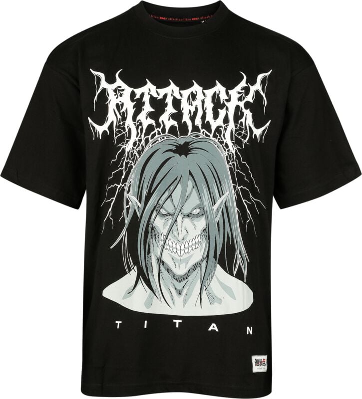 3664794770982 - Eren Jaeger Trikot schwarz in S
