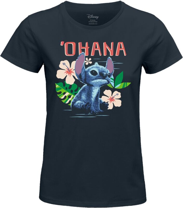 3664794776687 - Stitch Ohana T-Shirt dunkelblau in S