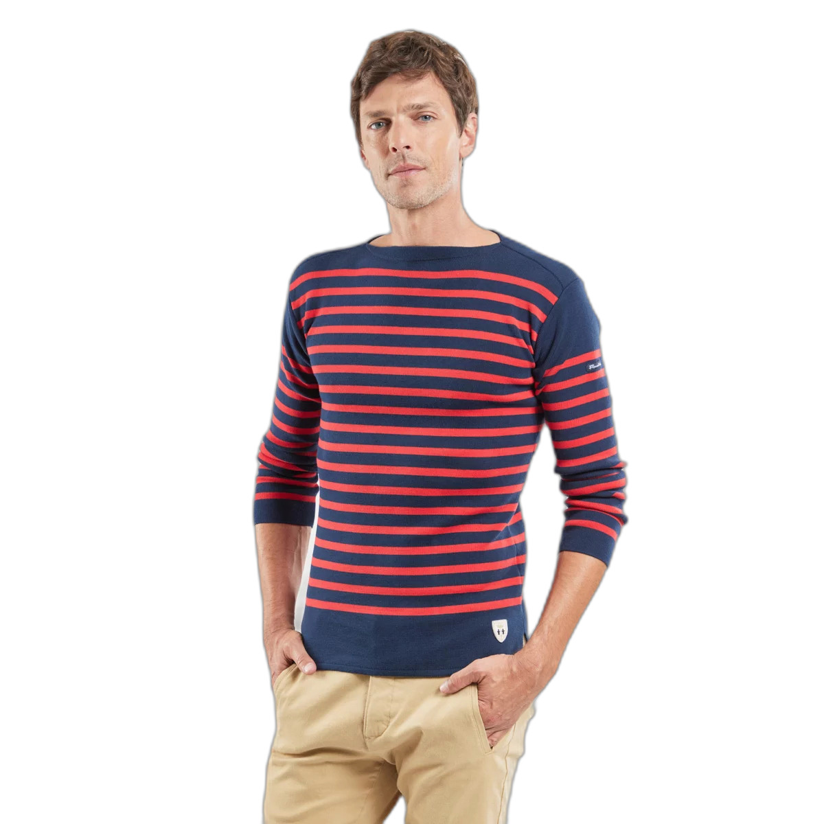 3664820804858 - gestreifter Langarm-T-Shirt Brest©