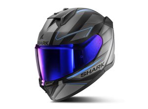 3664836684697 - Integralhelm D-Skwal 3 Sizler Matt Schwarz-Anthrazit-Blau