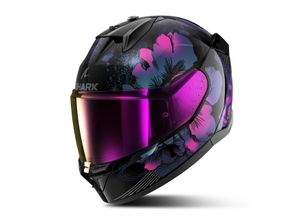 3664836708706 - Integralhelm D-Skwal 3 Mayfer Schwarz-Violett Glitzer