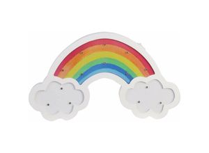 3664944049371 - The Home Deco Kids - Leuchtender Regenbogen aus Holz 35 cm