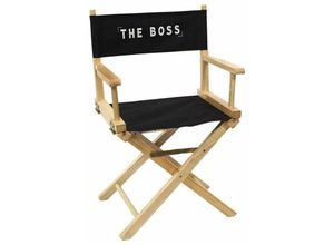 3664944324843 - The Home Deco Factory - Regiestuhl aus Holz und Stoff The office