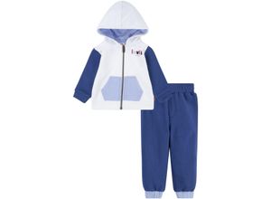 3665115960204 - Neugeborenen-Geschenkset LEVIS KIDS LVB COLORBLOCK HOODIE SET Gr 36M (98) blau (true navy) Jungen KOB Set-Artikel for Babyboys