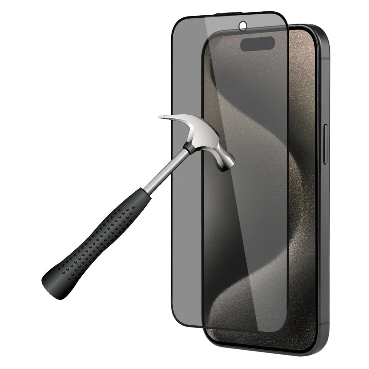 3665315038093 - Beschichtung aus gehärtetem Glas - staubdicht blasenfrei und hochfest Iphone 15 Pro